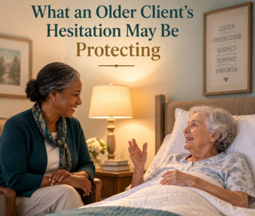 older clients hesitation